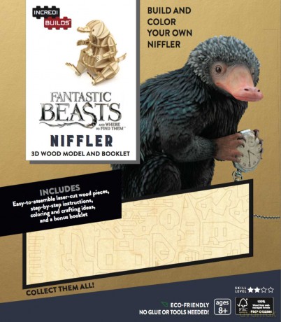 IncrediBuilds: Fantastic Beasts and Where to Find Them: Niffler 3D Wood Model and Booklet - Ramin Zahed [KSIĄŻKA]
