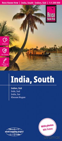 India Map 1:1,200,000 scale - Waterproof and with photos - Reise Know-How [KSIĄŻKA]