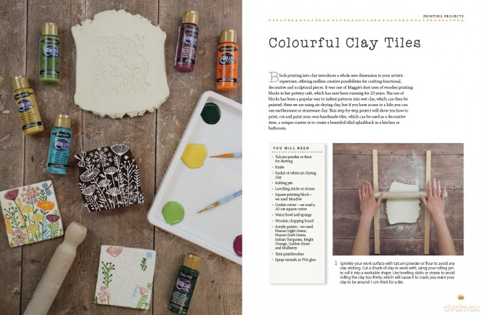 Indian Block Printing: An Inspirational Project Book - Tess Grace [KSIĄŻKA]