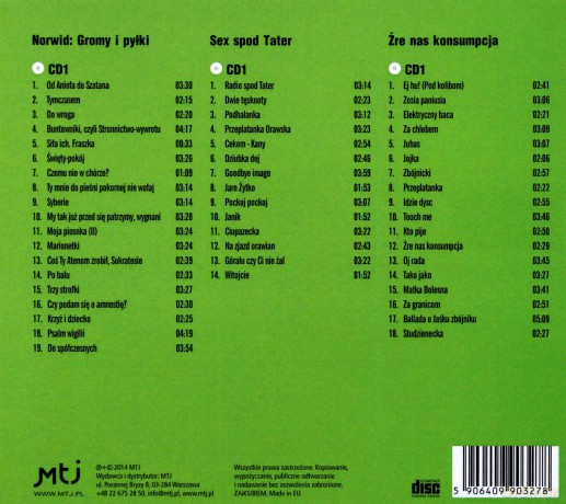 De Press: Norwid, gromy i pyłki / Sex spod Tater / Żre nas konsumpcja [3CD]