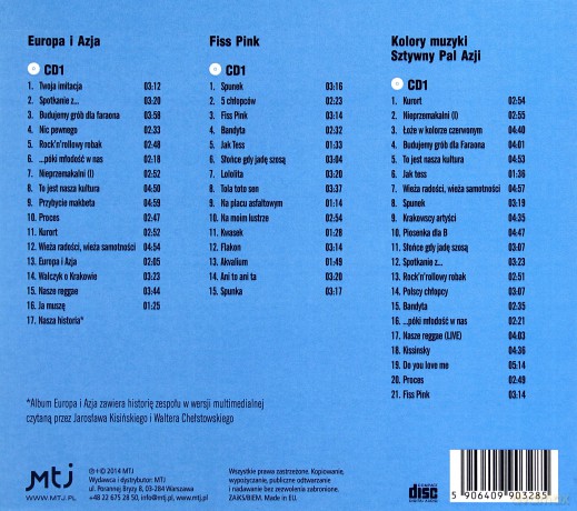 Sztywny Pal Azji: Europa i Azja / Fiss pink / Kolory muzyki [3CD]