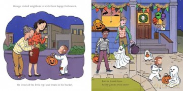 It's Halloween, Curious George!: Includes 7 Fold Out Flaps for Interactive Fun - H. A. Rey [KSIĄŻKA]