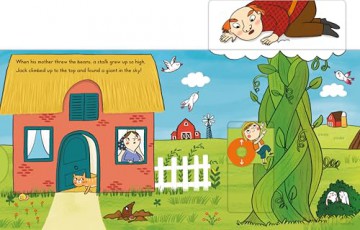Jack and the Beanstalk: A Push, Pull, Slide retelling of a beloved magical fairy tale for toddlers - Campbell Books [KSIĄŻKA]