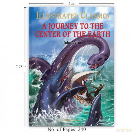 Journey To The Center of The Earth: Illustrated Abridged Children Classics English Novel With Review Questions - Jules Verne [KSIĄŻKA]