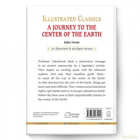 Journey To The Center of The Earth: Illustrated Abridged Children Classics English Novel With Review Questions - Jules Verne [KSIĄŻKA]