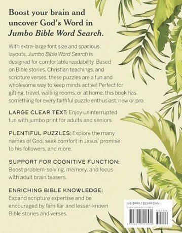 Jumbo Bible Word Search: Stimulate Your Mind and Grow in Faith - David Lavender [KSIĄŻKA]