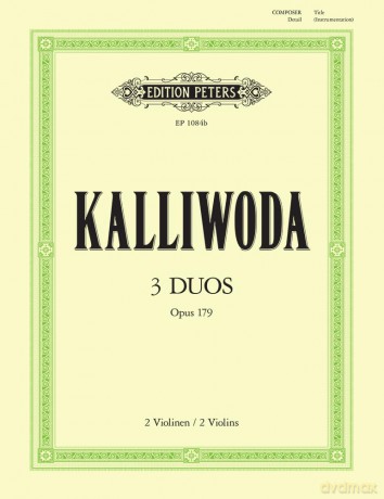 Kalliwoda: 3 Duos Op. 179 - Johannes Wenzeslaus Kalliwoda [KSIĄŻKA]