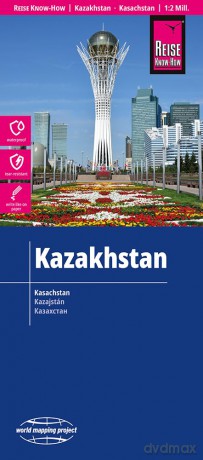 Kazakhstan Map 1:2,000,000 scale - Waterproof and Tearproof - Reise Know-How [KSIĄŻKA]