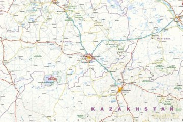 Kazakhstan Map 1:2,000,000 scale - Waterproof and Tearproof - Reise Know-How [KSIĄŻKA]