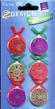 Naklejki Design Christmas Bombki 52670