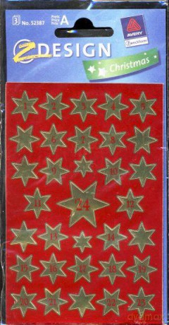 Naklejki Design Christmas Gwiazdki Świąteczne 52387
