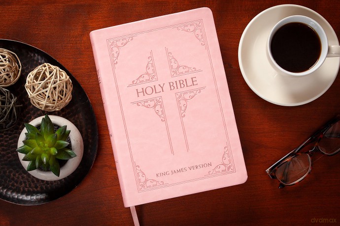 KJV Holy Bible Giant Print Blush [KSIĄŻKA]