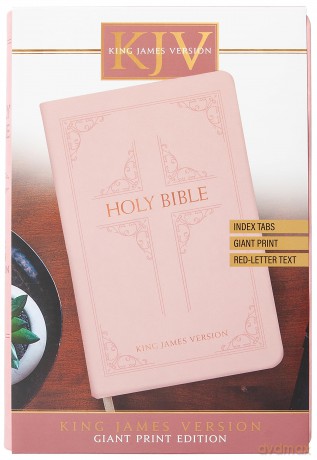 KJV Holy Bible Giant Print Blush [KSIĄŻKA]