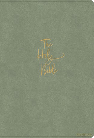 KJV Super Giant Print Reference Bible, Sage SuedeSoft LeatherTouch, Indexed [KSIĄŻKA]