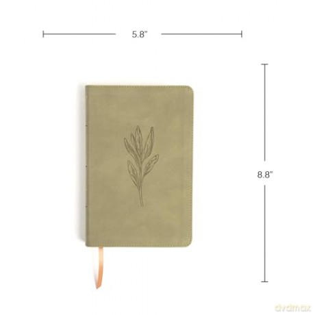 KJV Thinline Bible, Sage SuedeSoft LeatherTouch [KSIĄŻKA]