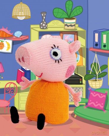 Knitting Peppa Pig: Over 20 adorable knitted toy patterns for hours of fun! - Cilla Webb [KSIĄŻKA]