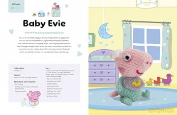 Knitting Peppa Pig: Over 20 adorable knitted toy patterns for hours of fun! - Cilla Webb [KSIĄŻKA]
