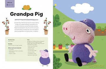 Knitting Peppa Pig: Over 20 adorable knitted toy patterns for hours of fun! - Cilla Webb [KSIĄŻKA]