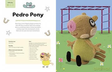 Knitting Peppa Pig: Over 20 adorable knitted toy patterns for hours of fun! - Cilla Webb [KSIĄŻKA]