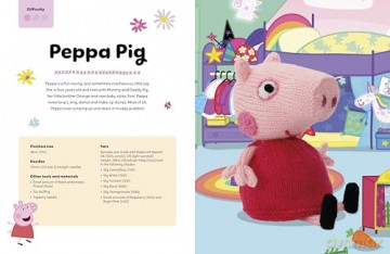 Knitting Peppa Pig: Over 20 adorable knitted toy patterns for hours of fun! - Cilla Webb [KSIĄŻKA]