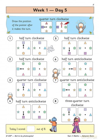 KS1 Maths Year 2 Daily Practice Book: Autumn Term - CGP Books [KSIĄŻKA]