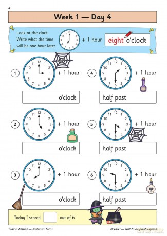 KS1 Maths Year 2 Daily Practice Book: Autumn Term - CGP Books [KSIĄŻKA]
