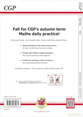 KS1 Maths Year 2 Daily Practice Book: Autumn Term - CGP Books [KSIĄŻKA]