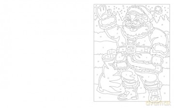 Large Print Christmas Colour-by-Numbers - David Woodroffe [KSIĄŻKA]