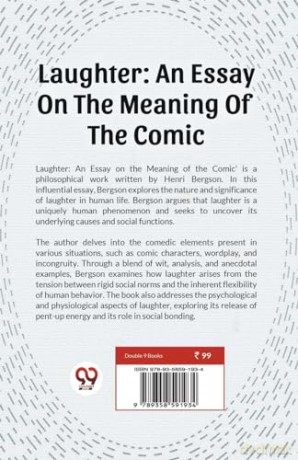 Laughter: An Essay on the Meaning of the Comic - Henri Bergson [KSIĄŻKA]