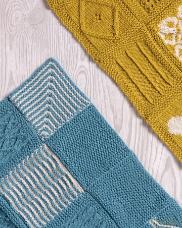 Learn to Knit in 50 Squares: A 2-in-1 knitting course and blanket pattern - Anna Pantelous [KSIĄŻKA]