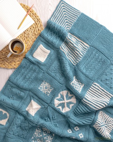 Learn to Knit in 50 Squares: A 2-in-1 knitting course and blanket pattern - Anna Pantelous [KSIĄŻKA]