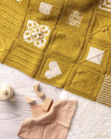 Learn to Knit in 50 Squares: A 2-in-1 knitting course and blanket pattern - Anna Pantelous [KSIĄŻKA]