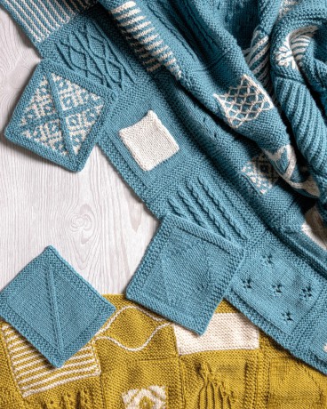 Learn to Knit in 50 Squares: A 2-in-1 knitting course and blanket pattern - Anna Pantelous [KSIĄŻKA]