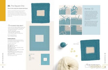 Learn to Knit in 50 Squares: A 2-in-1 knitting course and blanket pattern - Anna Pantelous [KSIĄŻKA]