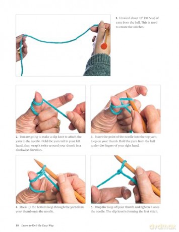 Learn to Knit the Easy Way: Chunky Yarns, Big Needles, 16 Fabulous Projects - Val Pierce [KSIĄŻKA]