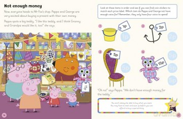Learn with Peppa: Peppa Learns About Money: A maths sticker storybook - Peppa Pig [KSIĄŻKA]