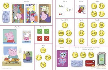 Learn with Peppa: Peppa Learns About Money: A maths sticker storybook - Peppa Pig [KSIĄŻKA]