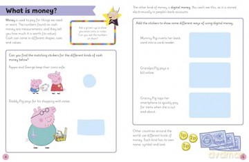 Learn with Peppa: Peppa Learns About Money: A maths sticker storybook - Peppa Pig [KSIĄŻKA]