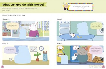 Learn with Peppa: Peppa Learns About Money: A maths sticker storybook - Peppa Pig [KSIĄŻKA]