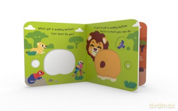 Lion's Wobbly Bottom: A fun-filled new interactive novelty board book series with sliders to wobble! - Kit Frost [KSIĄŻKA]