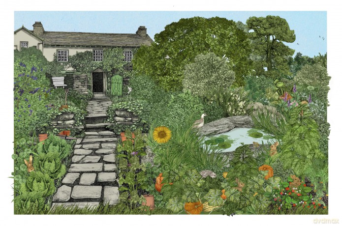 Literary Gardens: The imaginary gardens of writers and poets - Sandra Lawrence [KSIĄŻKA]