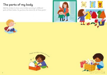 Little First Stickers My Body - Caroline Young [KSIĄŻKA]