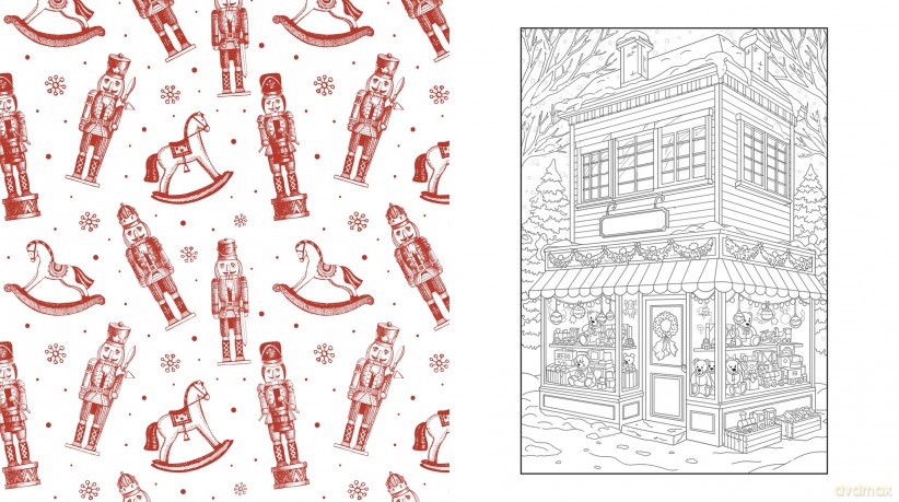 Little Toy Shop Coloring Book - Editors of Chartwell Books [KSIĄŻKA]