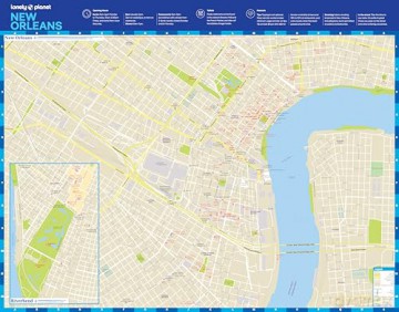 Lonely Planet New Orleans City Map - Lonely Planet [KSIĄŻKA]
