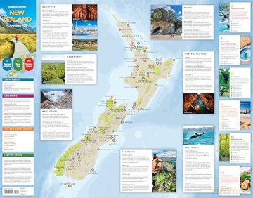 Lonely Planet New Zealand Planning Map - Lonely Planet [KSIĄŻKA]