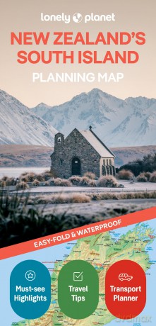 Lonely Planet New Zealand's South Island Planning Map - Lonely Planet [KSIĄŻKA]
