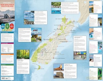 Lonely Planet New Zealand's South Island Planning Map - Lonely Planet [KSIĄŻKA]