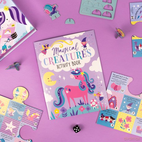 Magical Creatures Board Game Set - Includes 2 Games and Activity Book - Sarah Wade [KSIĄŻKA]