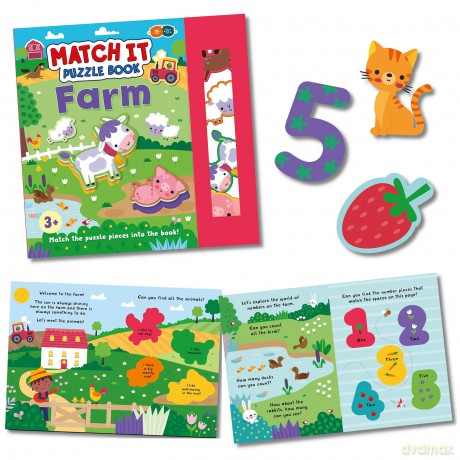 Match It Puzzle Book - Farm - Buddy and Barney [KSIĄŻKA]