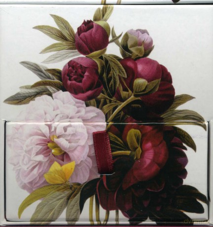Memo Block - Redoute Peony: High-quality block of notepapers in a presentation cube box with built-in drawer - n/a [KSIĄŻKA]
